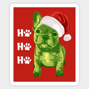 Christmas French Bulldog Puppy Magnet